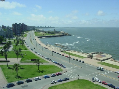 Vista da Rambla a partir do Hotel NH Columbia, Montevideo