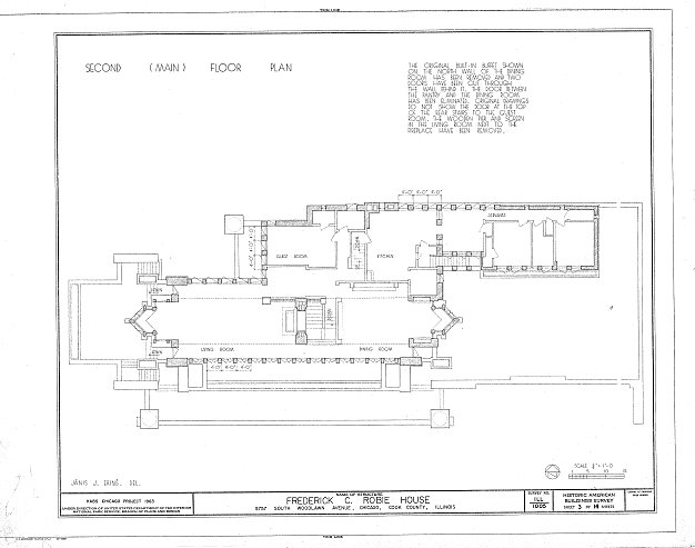 Robie House - imagem de Library of the Congress
