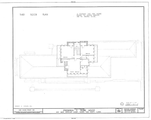 Robie House - imagem de Library of the Congress