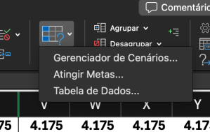 Tabela de Dados - onde está no Excel